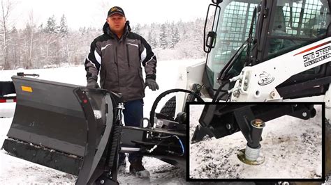 plow truck vs skid steer|snow pushers for skid steer.